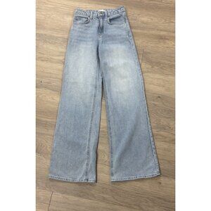 H & M Woman’s Light Blue High Rise Wide Leg Jeans Size 2